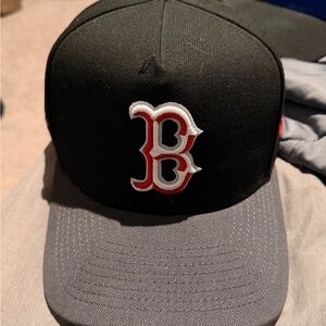 Redsox Black and Gray Hat